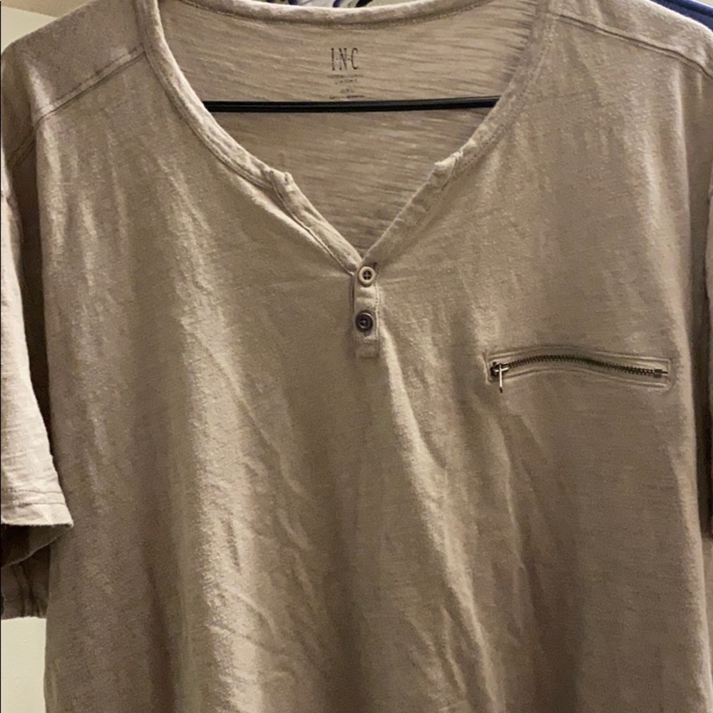 Mens INC zipper v neck 2xl xxl